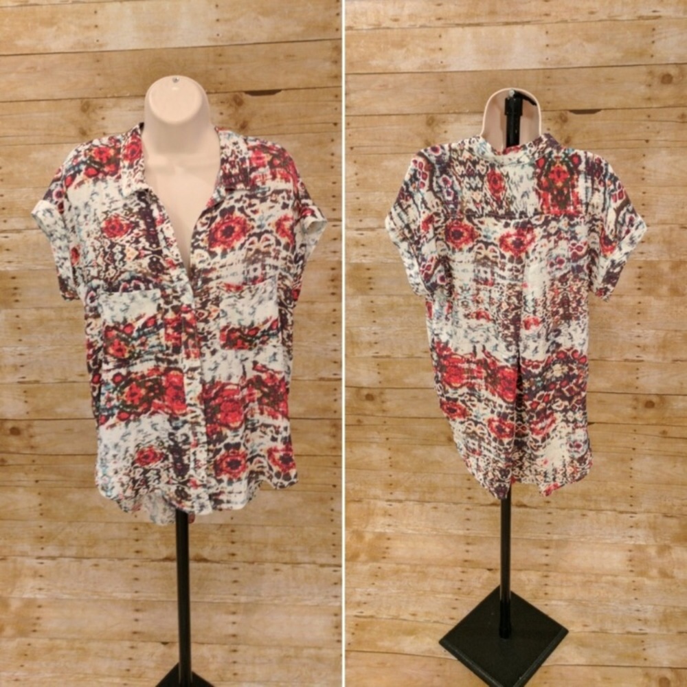 NWT Watercolor Ark & Co Blouse